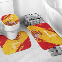 Basketball Fan Jersey Spanish Bathroom Set Royal Seal of España - Wonder Print Shop