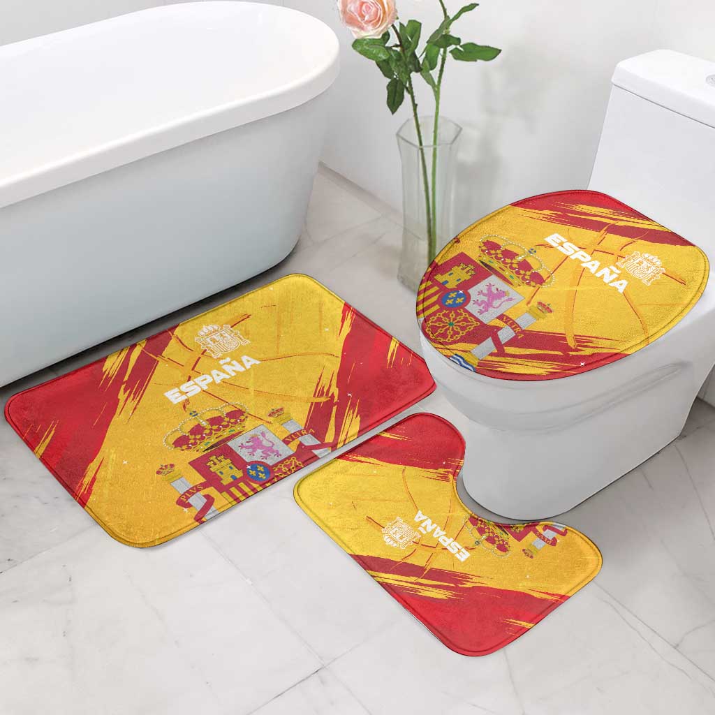 Basketball Fan Jersey Spanish Bathroom Set Royal Seal of España - Wonder Print Shop