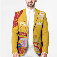 Custom Basketball Fan Jersey Spanish Blazer Royal Seal of España - Wonder Print Shop