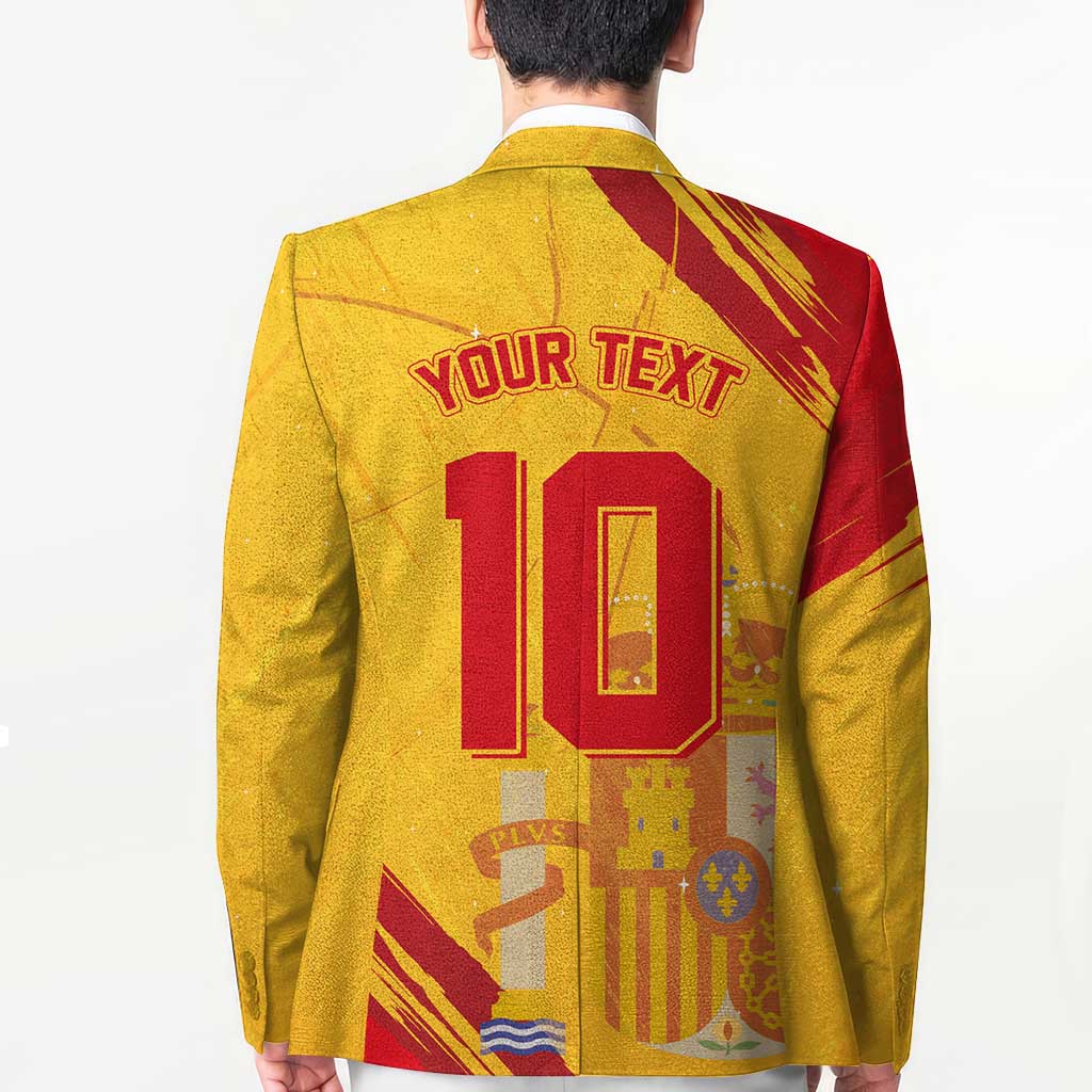 Custom Basketball Fan Jersey Spanish Blazer Royal Seal of España - Wonder Print Shop