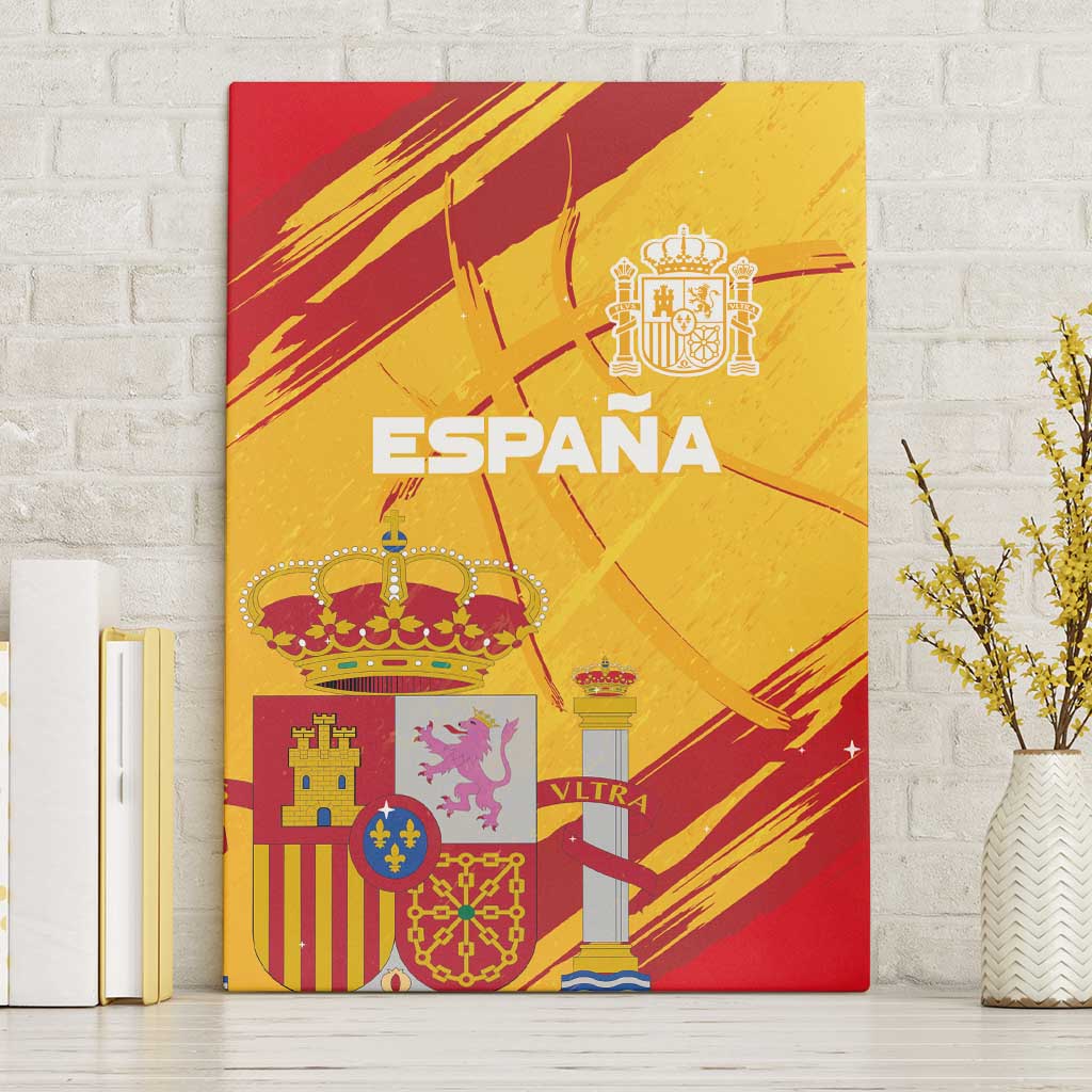 Basketball Fan Jersey Spanish Canvas Wall Art Royal Seal of España - Wonder Print Shop