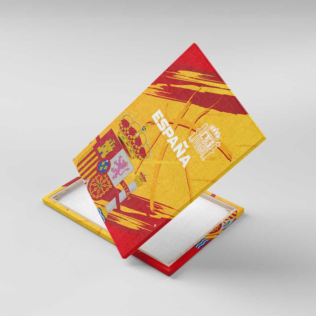 Basketball Fan Jersey Spanish Canvas Wall Art Royal Seal of España - Wonder Print Shop