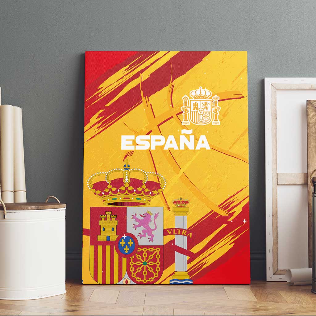 Basketball Fan Jersey Spanish Canvas Wall Art Royal Seal of España - Wonder Print Shop