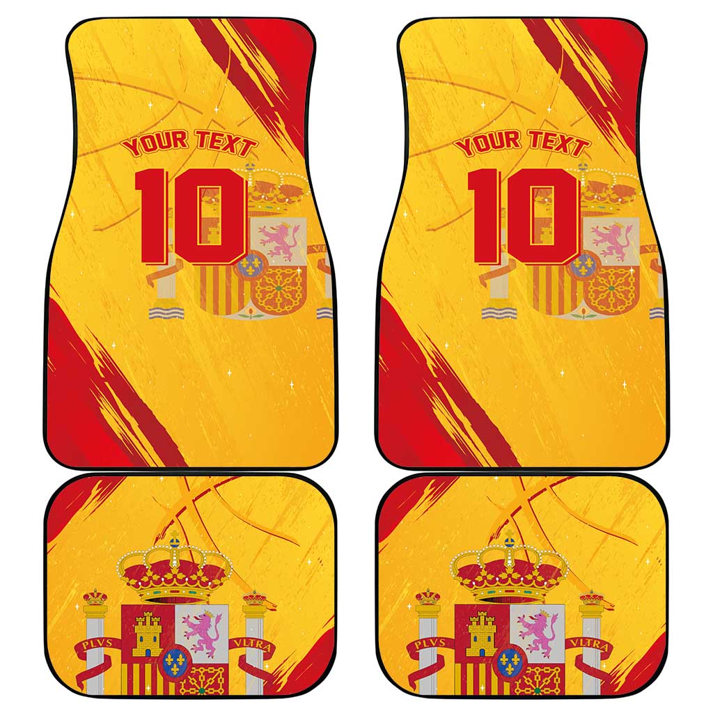 Basketball Fan Jersey Spanish Car Mats Royal Seal of España - Wonder Print Shop
