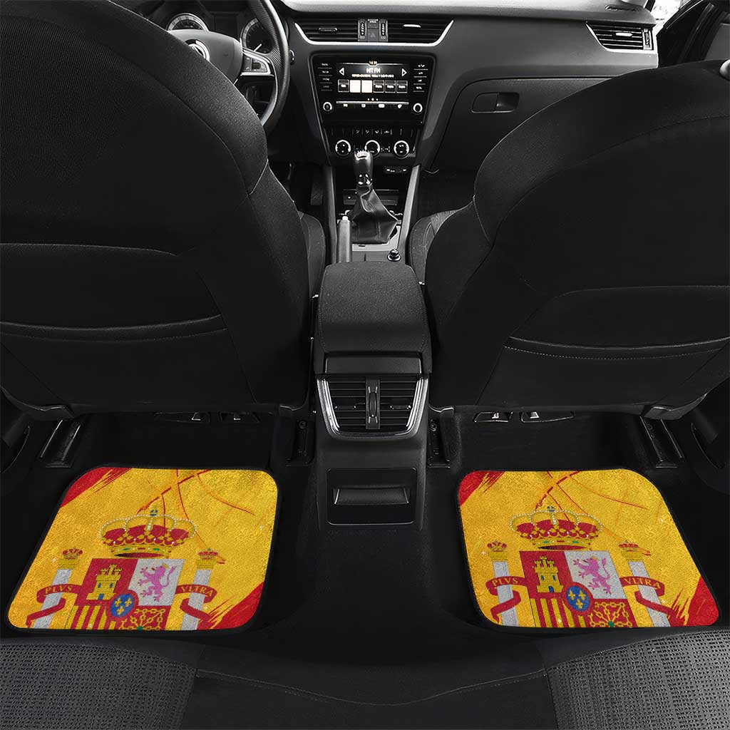 Basketball Fan Jersey Spanish Car Mats Royal Seal of España - Wonder Print Shop