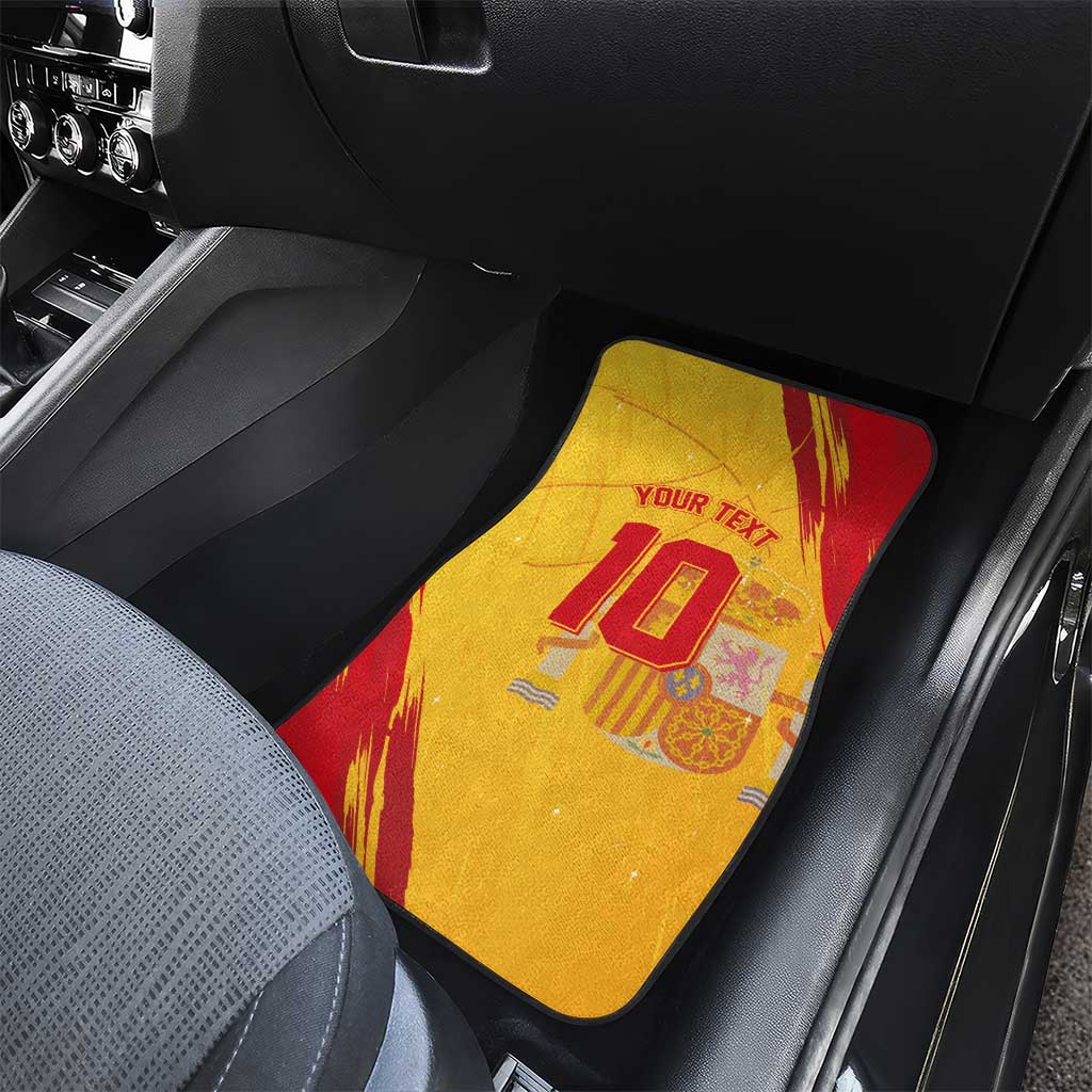 Basketball Fan Jersey Spanish Car Mats Royal Seal of España - Wonder Print Shop