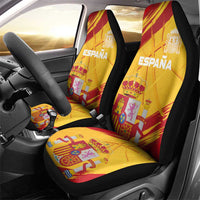 Basketball Fan Jersey Spanish Car Seat Cover Royal Seal of España - Wonder Print Shop