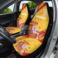 Basketball Fan Jersey Spanish Car Seat Cover Royal Seal of España - Wonder Print Shop