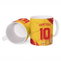 Custom Basketball Fan Jersey Spanish Ceramic Mug Royal Seal of España - Wonder Print Shop