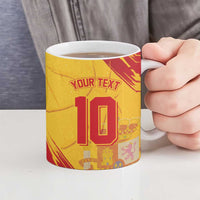 Custom Basketball Fan Jersey Spanish Ceramic Mug Royal Seal of España - Wonder Print Shop