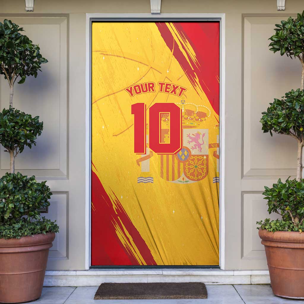 Basketball Fan Jersey Spanish Door Cover Royal Seal of España - Wonder Print Shop