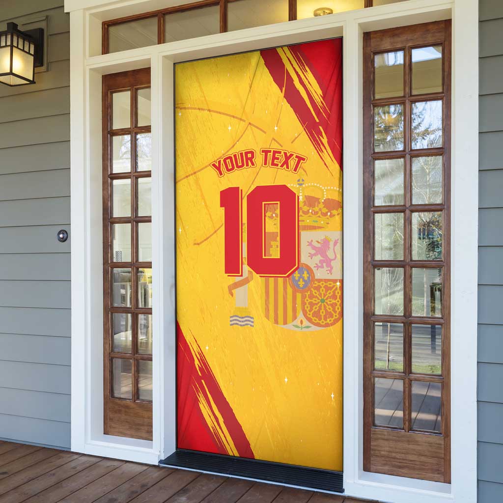 Basketball Fan Jersey Spanish Door Cover Royal Seal of España - Wonder Print Shop