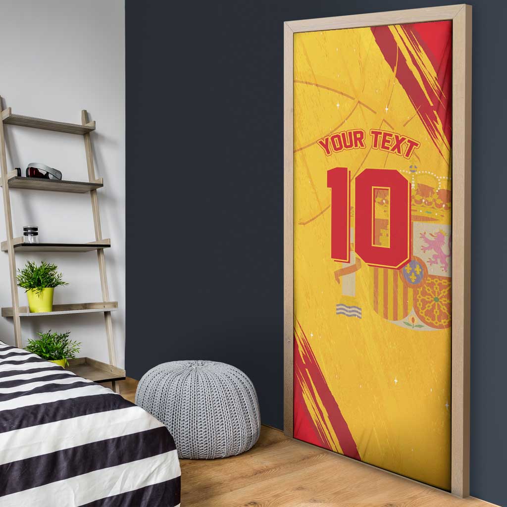 Basketball Fan Jersey Spanish Door Cover Royal Seal of España - Wonder Print Shop