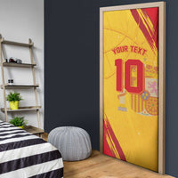 Basketball Fan Jersey Spanish Door Cover Royal Seal of España - Wonder Print Shop