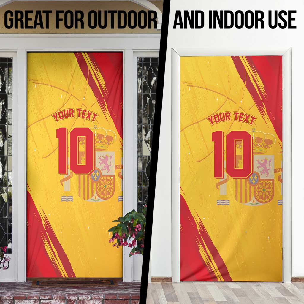 Basketball Fan Jersey Spanish Door Cover Royal Seal of España - Wonder Print Shop