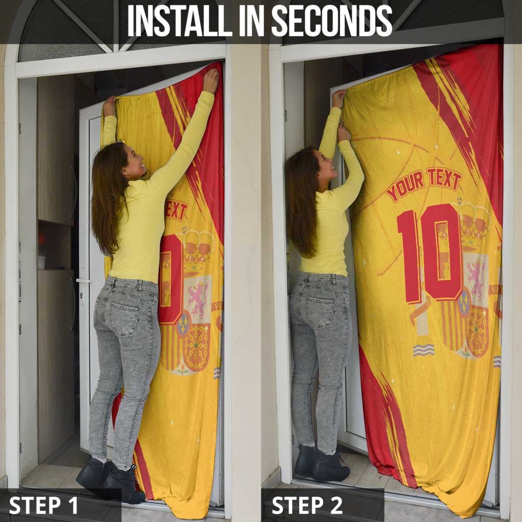 Basketball Fan Jersey Spanish Door Cover Royal Seal of España - Wonder Print Shop