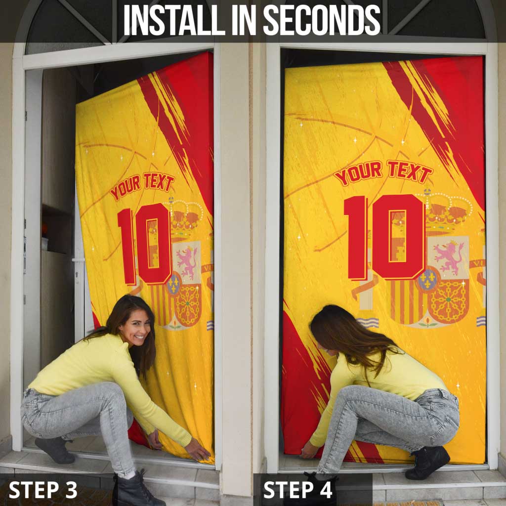 Basketball Fan Jersey Spanish Door Cover Royal Seal of España - Wonder Print Shop