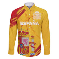 Custom Basketball Fan Jersey Spanish Family Matching Off Shoulder Short Dress and Hawaiian Shirt Royal Seal of España - Wonder Print Shop