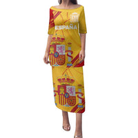 Custom Basketball Fan Jersey Spanish Family Matching Puletasi and Hawaiian Shirt Royal Seal of España - Wonder Print Shop