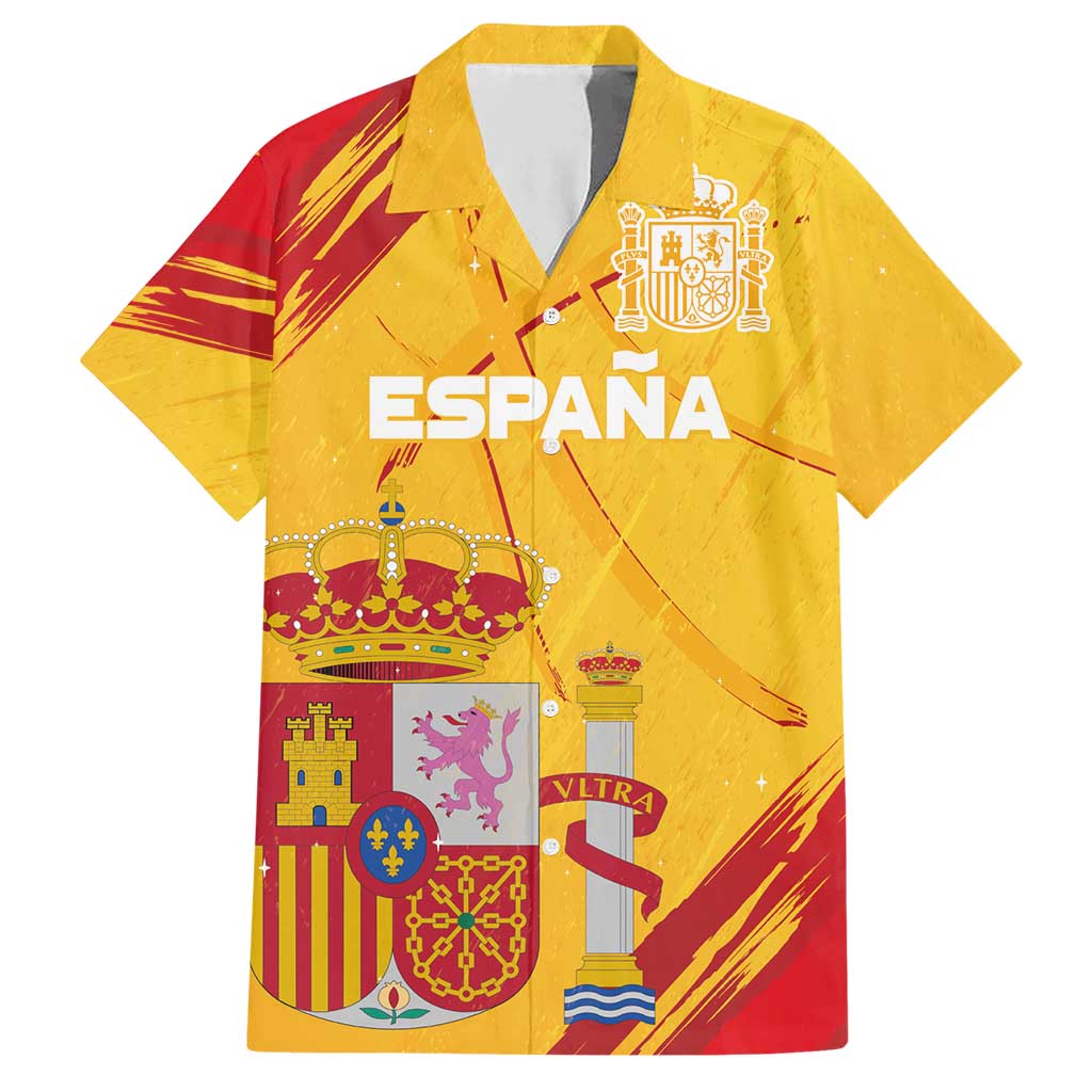 Custom Basketball Fan Jersey Spanish Family Matching Short Sleeve Bodycon Dress and Hawaiian Shirt Royal Seal of España - Wonder Print Shop
