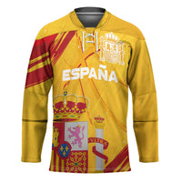 Custom Basketball Fan Jersey Spanish Hockey Jersey Royal Seal of España - Wonder Print Shop