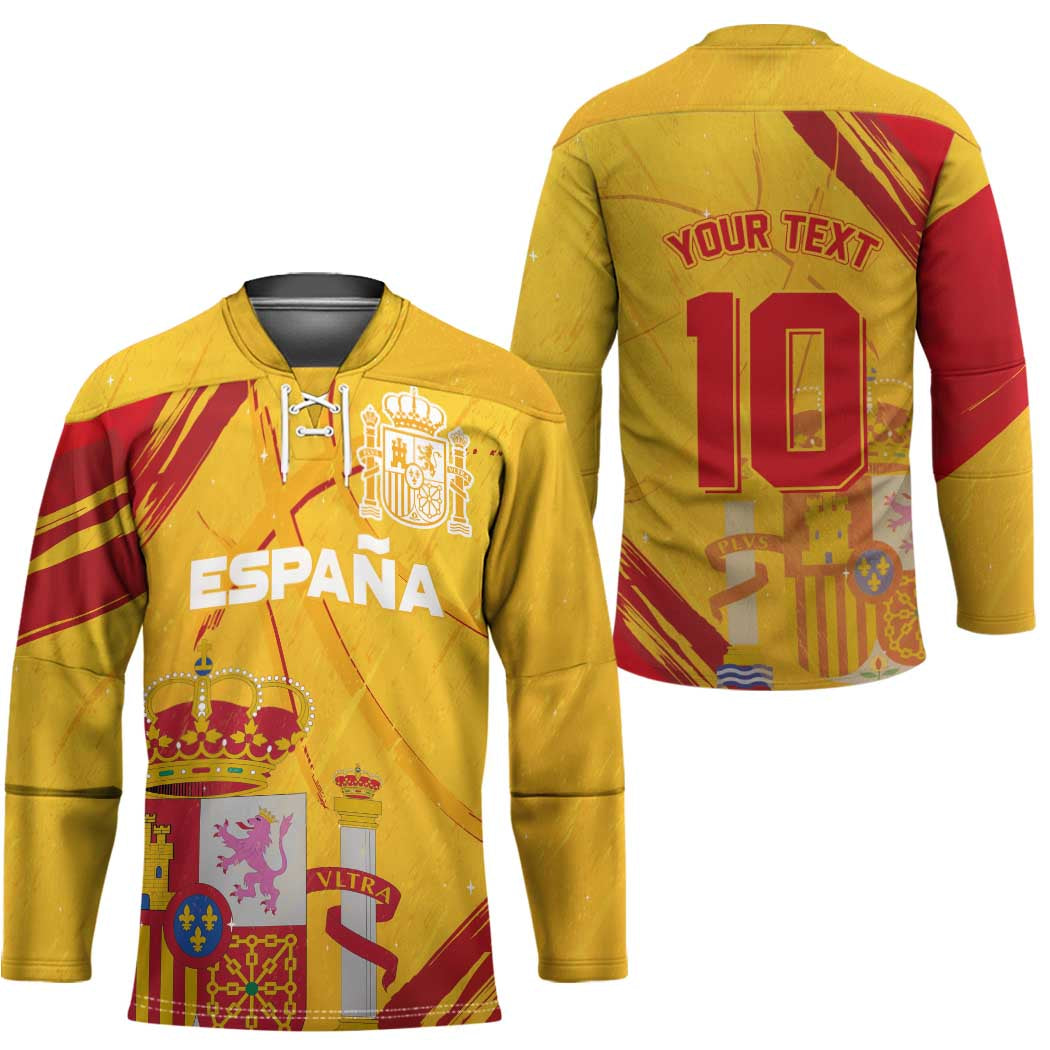 Custom Basketball Fan Jersey Spanish Hockey Jersey Royal Seal of España - Wonder Print Shop