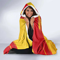 Basketball Fan Jersey Spanish Hooded Blanket Royal Seal of España - Wonder Print Shop