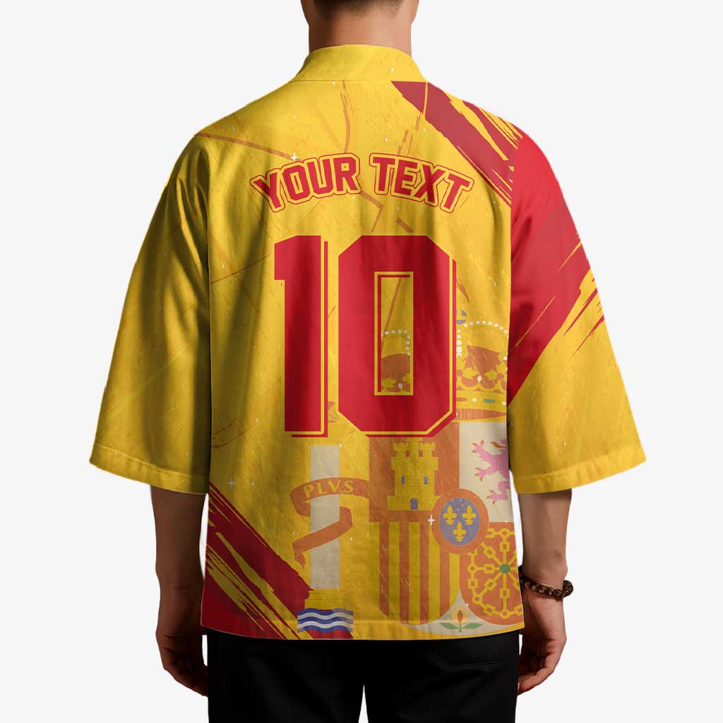 Custom Basketball Fan Jersey Spanish Kimono Royal Seal of España - Wonder Print Shop