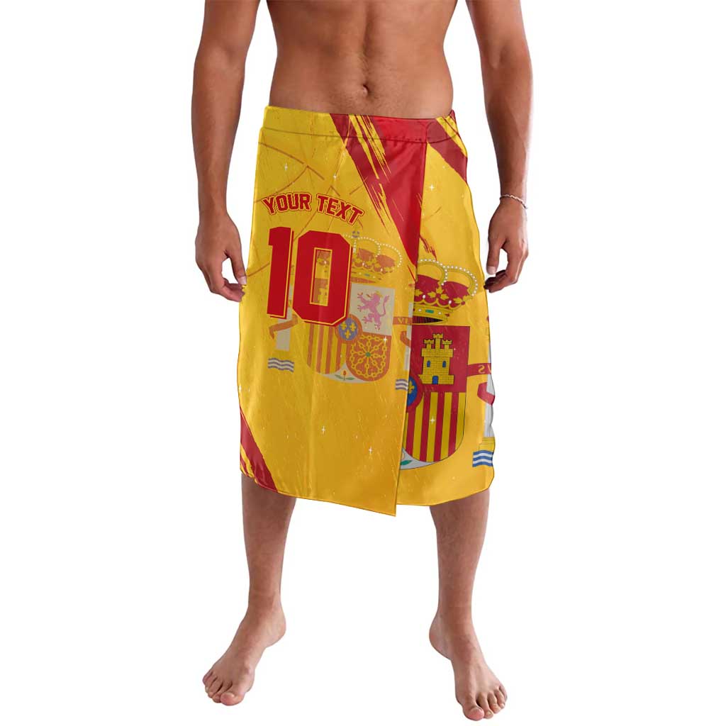 Custom Basketball Fan Jersey Spanish Lavalava Royal Seal of España - Wonder Print Shop