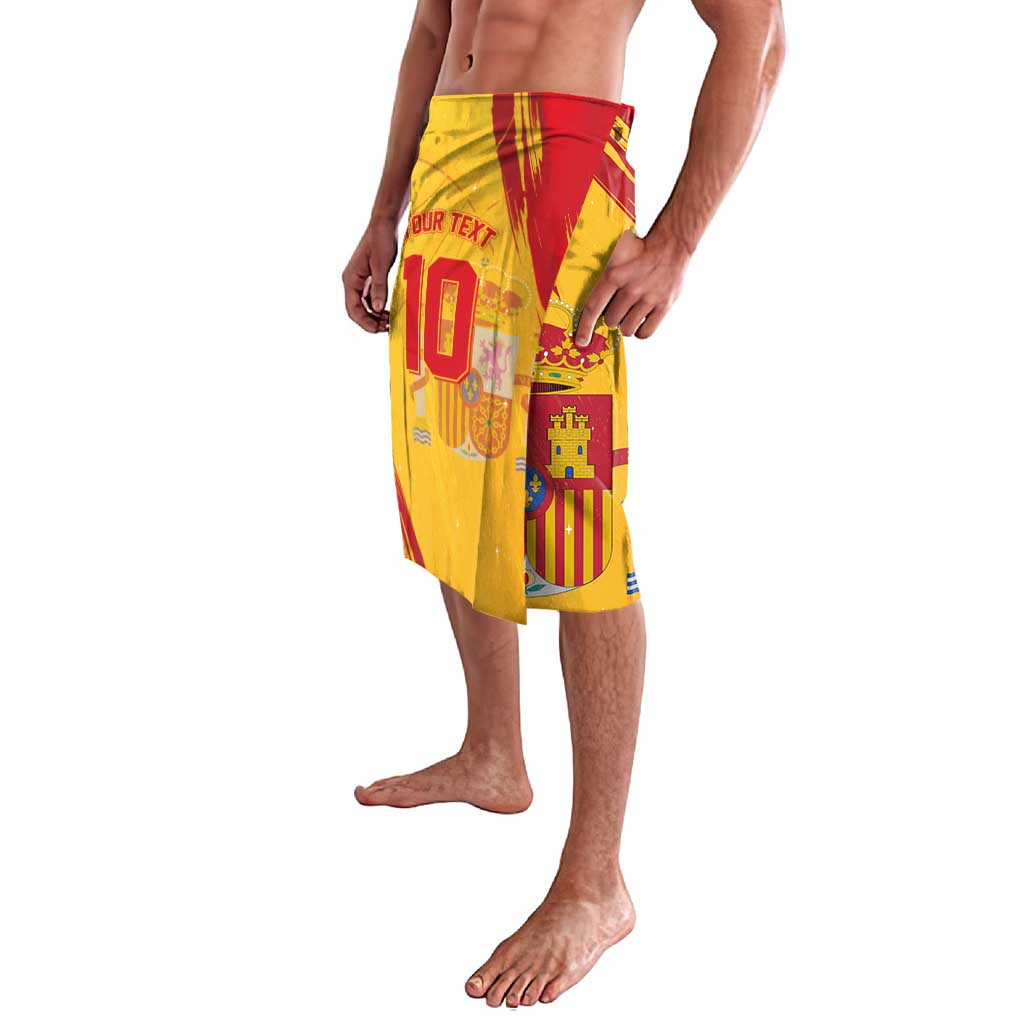 Custom Basketball Fan Jersey Spanish Lavalava Royal Seal of España - Wonder Print Shop