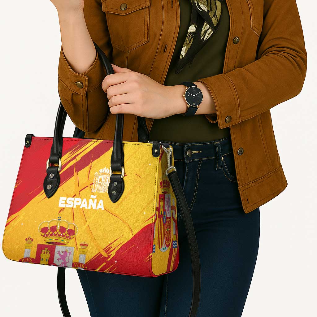 Basketball Fan Jersey Spanish Leather Bag Royal Seal of España - Wonder Print Shop