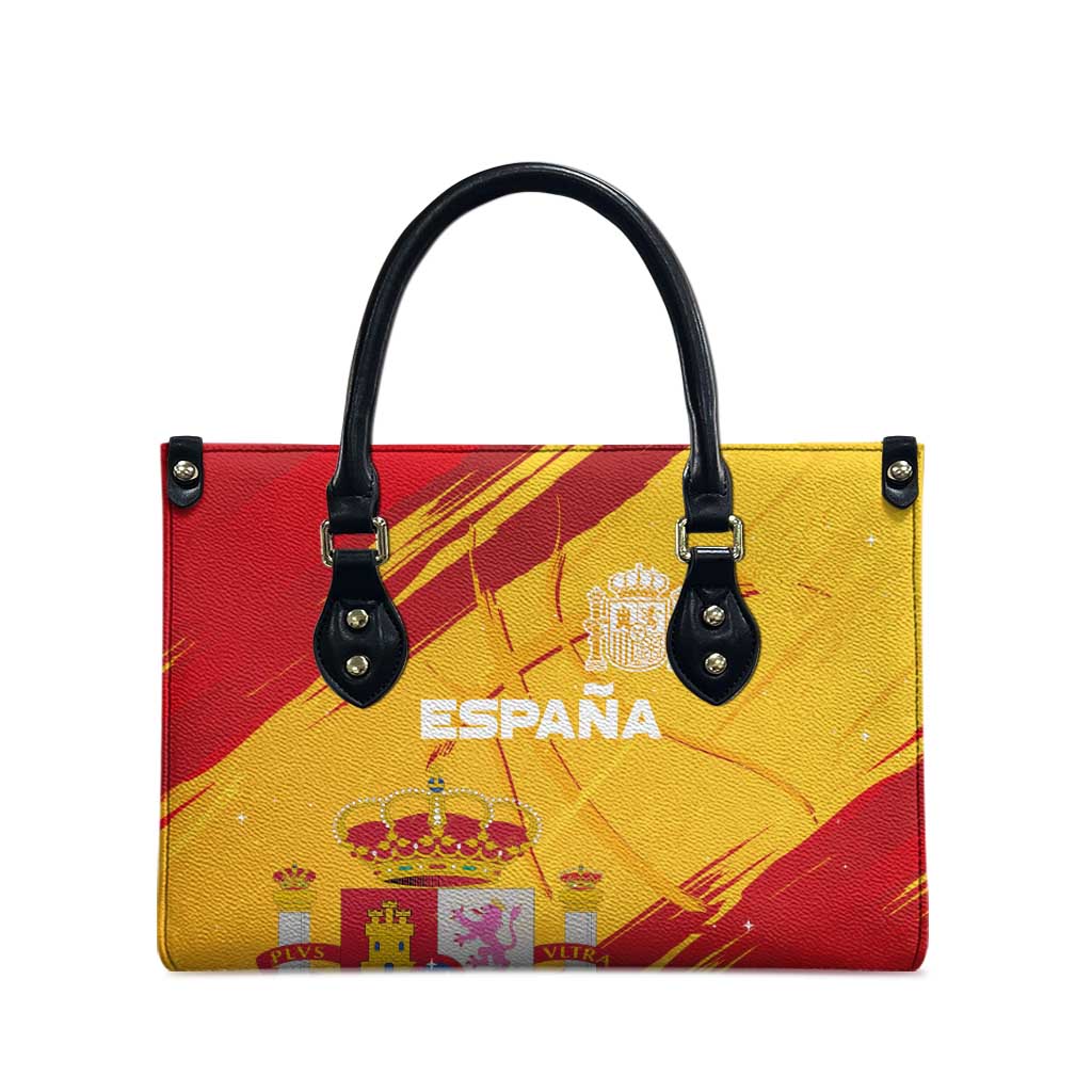 Basketball Fan Jersey Spanish Leather Bag Royal Seal of España - Wonder Print Shop