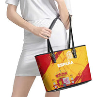 Basketball Fan Jersey Spanish Leather Tote Bag Royal Seal of España - Wonder Print Shop