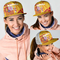 Basketball Fan Jersey Spanish Mesh Trucker Cap Royal Seal of España - Wonder Print Shop