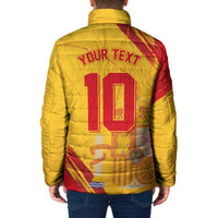 Custom Basketball Fan Jersey Spanish Padded Jacket Royal Seal of España - Wonder Print Shop
