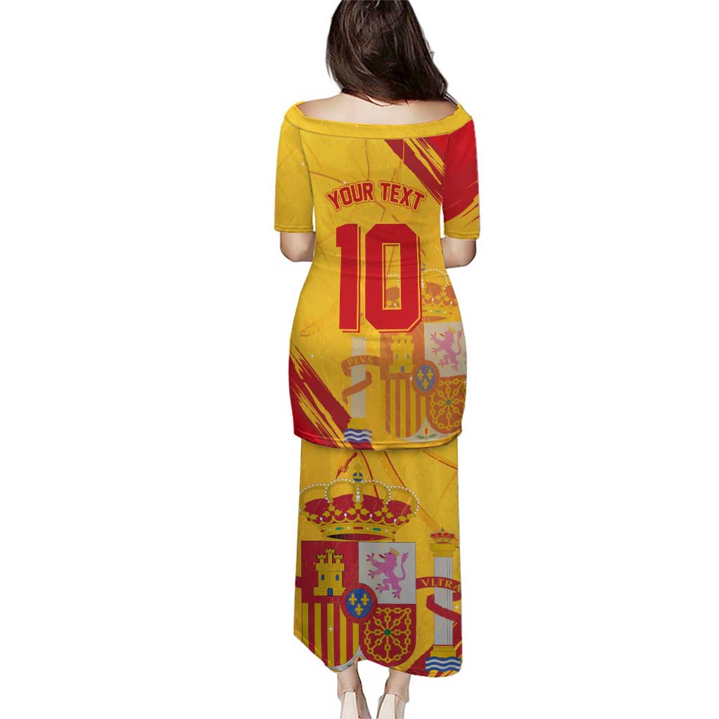 Custom Basketball Fan Jersey Spanish Puletasi Royal Seal of España - Wonder Print Shop