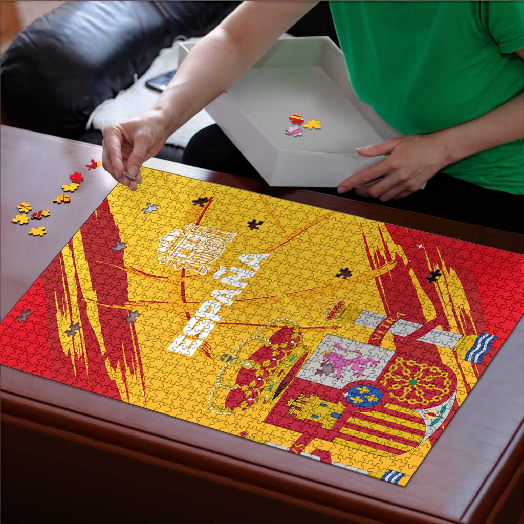 Basketball Fan Jersey Spanish Puzzle Royal Seal of España - Wonder Print Shop