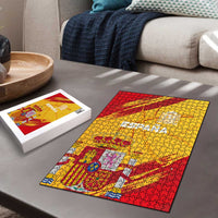 Basketball Fan Jersey Spanish Puzzle Royal Seal of España - Wonder Print Shop