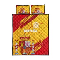 Basketball Fan Jersey Spanish Quilt Bed Set Royal Seal of España - Wonder Print Shop