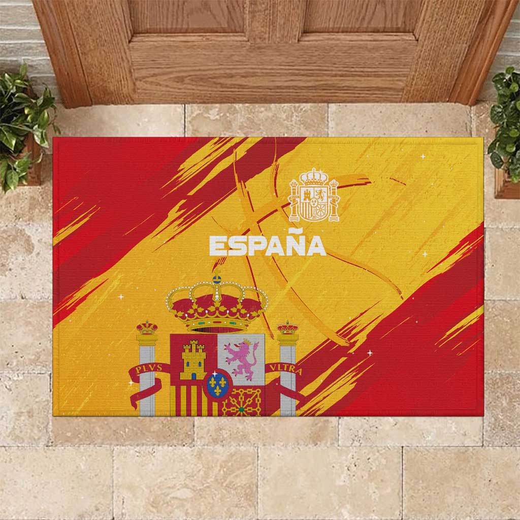 Basketball Fan Jersey Spanish Rubber Doormat Royal Seal of España - Wonder Print Shop