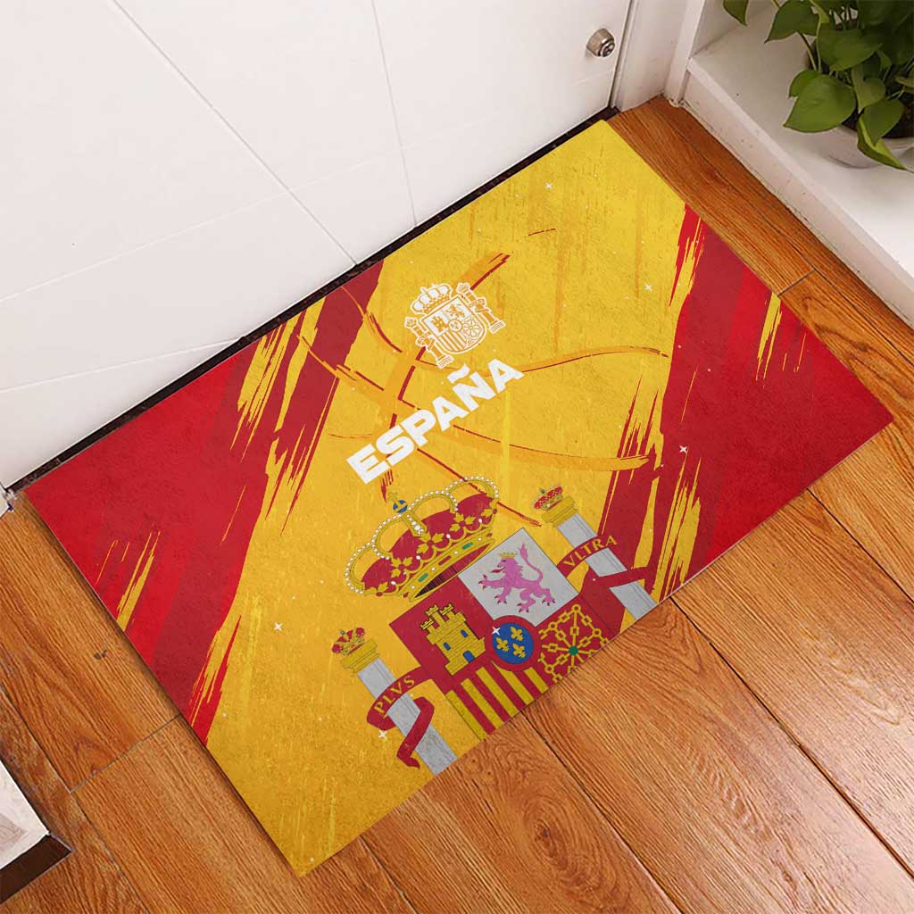 Basketball Fan Jersey Spanish Rubber Doormat Royal Seal of España - Wonder Print Shop