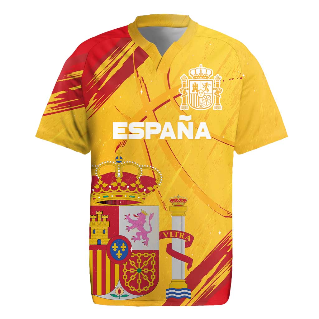 Custom Basketball Fan Jersey Spanish Rugby Jersey Royal Seal of España - Wonder Print Shop
