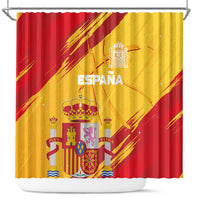 Basketball Fan Jersey Spanish Shower Curtain Royal Seal of España - Wonder Print Shop