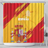 Basketball Fan Jersey Spanish Shower Curtain Royal Seal of España - Wonder Print Shop