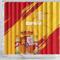 Basketball Fan Jersey Spanish Shower Curtain Royal Seal of España - Wonder Print Shop