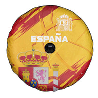 Basketball Fan Jersey Spanish Spare Tire Cover Royal Seal of España - Wonder Print Shop