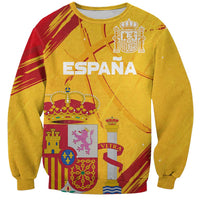 Custom Basketball Fan Jersey Spanish Sweatshirt Royal Seal of España - Wonder Print Shop