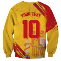 Custom Basketball Fan Jersey Spanish Sweatshirt Royal Seal of España - Wonder Print Shop