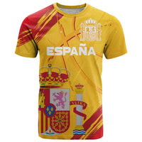 Custom Basketball Fan Jersey Spanish T Shirt Royal Seal of España - Wonder Print Shop