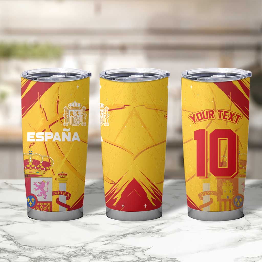 Custom Basketball Fan Jersey Spanish Tumbler Cup Royal Seal of España - Wonder Print Shop